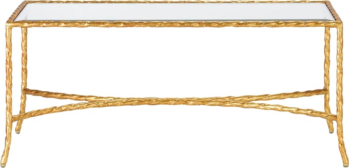 Currey and Company Gilt Twist Table - Thumbnail 3