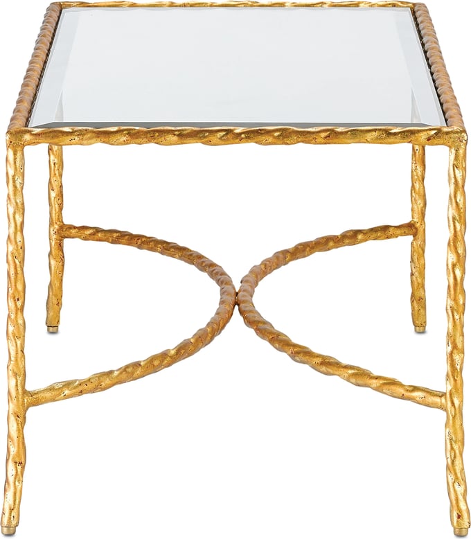 Currey and Company Gilt Twist Table