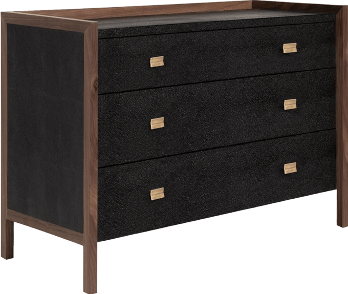 48 dresser Lier 48 Inch Tall Dresser Chest, Brown Wood, 5 Drawers, Integrated Han main image 1