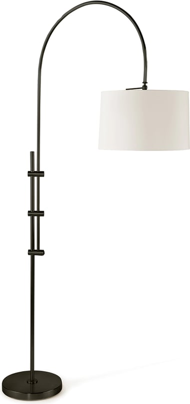 Arc Floor Lamp With Fabric Shade