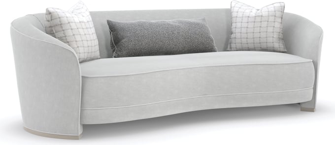 Caracole curved deals sofa