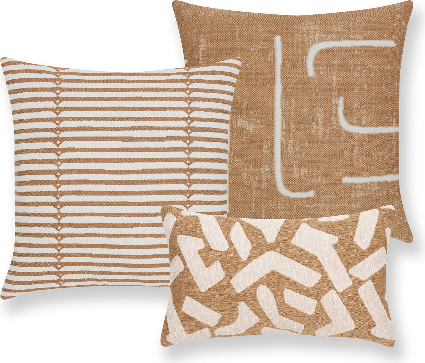 Elaine Smith Fascination Caramel Indoor/Outdoor Pillow | Layla Grayce