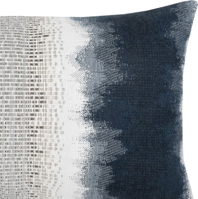 Silver and store blue pillows