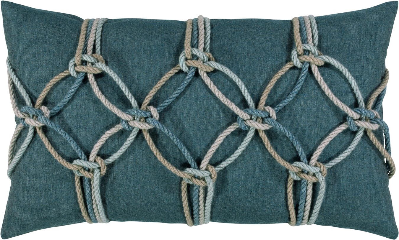 Elaine Smith Lagoon Rope Indoor/Outdoor Pillow | Layla Grayce