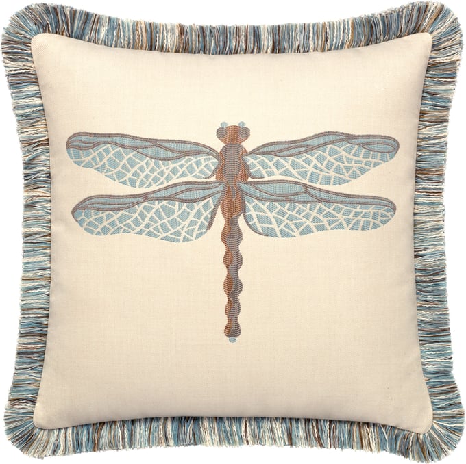 Elaine Smith Dragonfly Spa Indoor Outdoor Pillow Layla Grayce