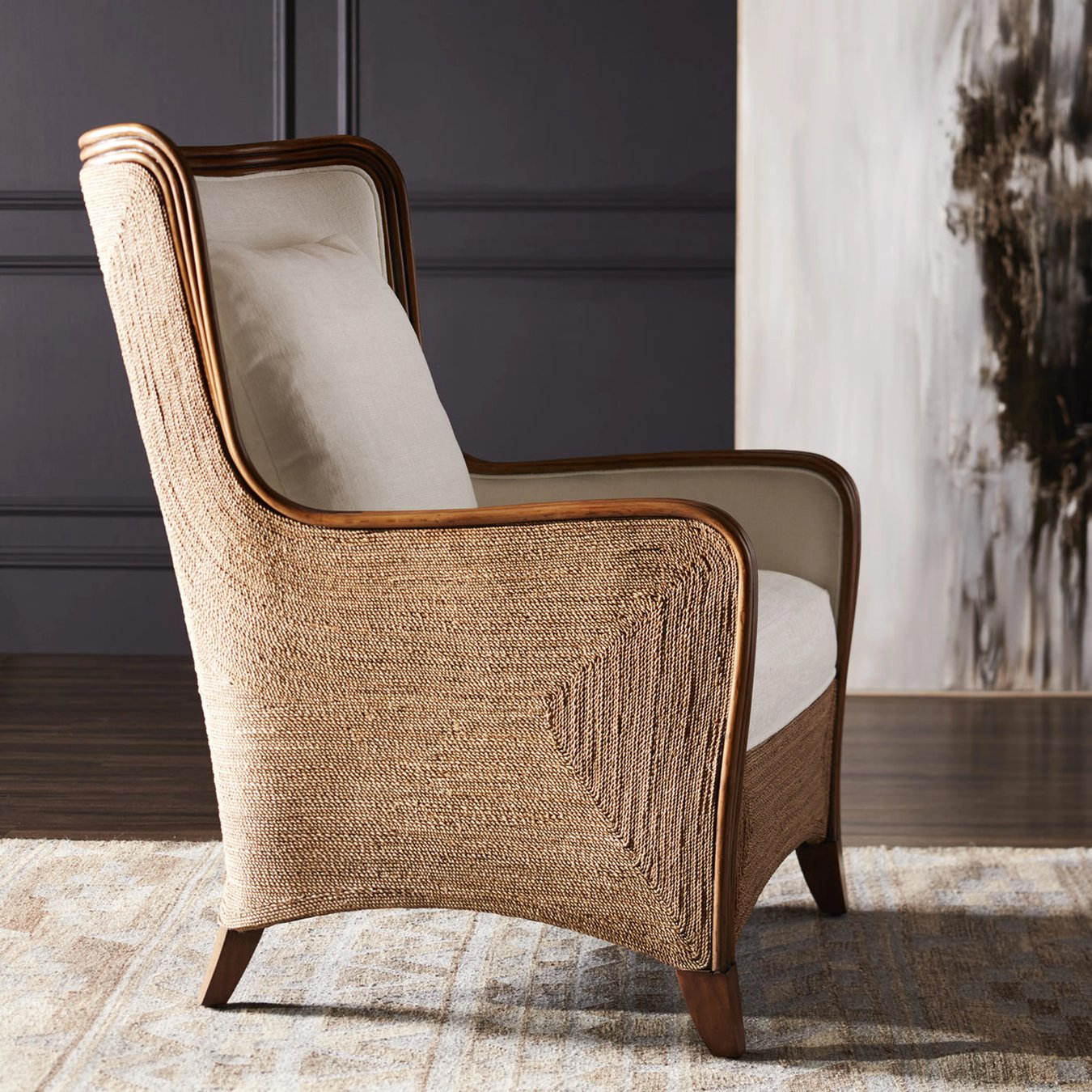 Palecek Ston Wing Chair Layla Grayce