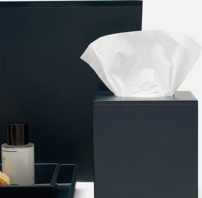 Quincy Lacquered Wood Tissue Box - Thumbnail 3
