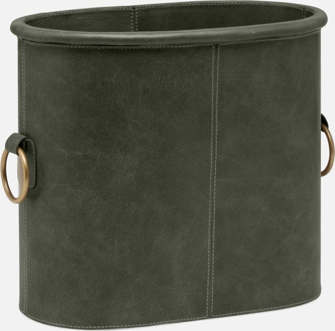 Ogden Navy Leather Magazine Holder - Thumbnail 4