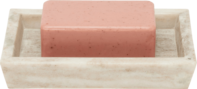 Panier à Déchets Pigeon And Poodle – Marbre Beige Pour Salle De Bain