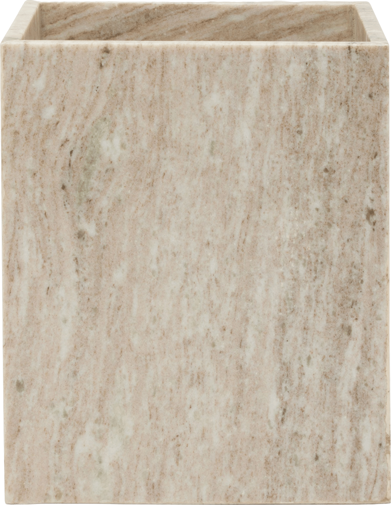 Panier à Déchets Pigeon And Poodle – Marbre Beige Pour Salle De Bain