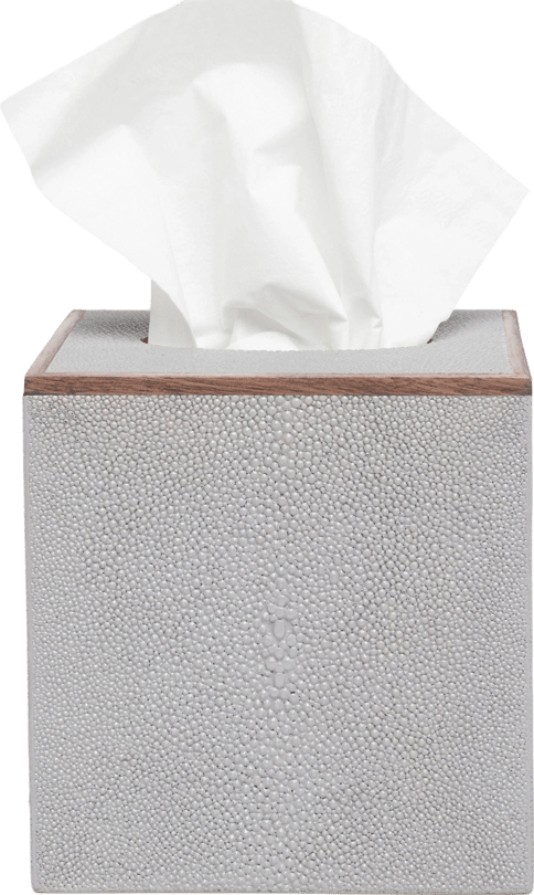 Manchester Faux Shagreen Rectangular Tissue Box Cover