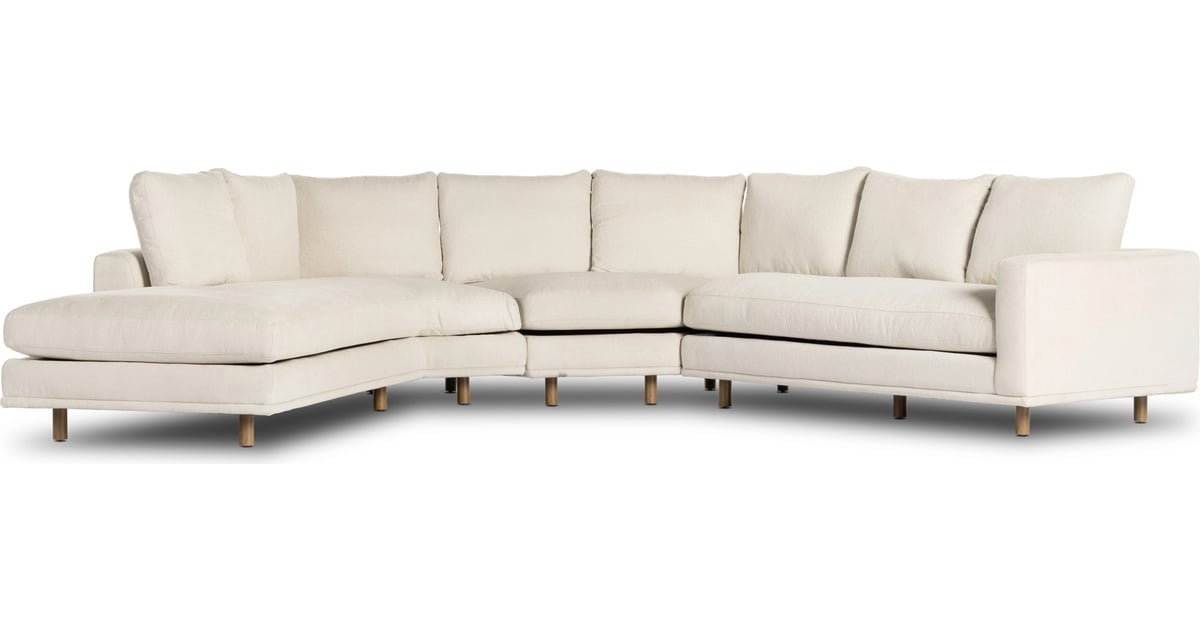 Four Hands Dom 3 Piece Sectional with Chaise Layla Grayce