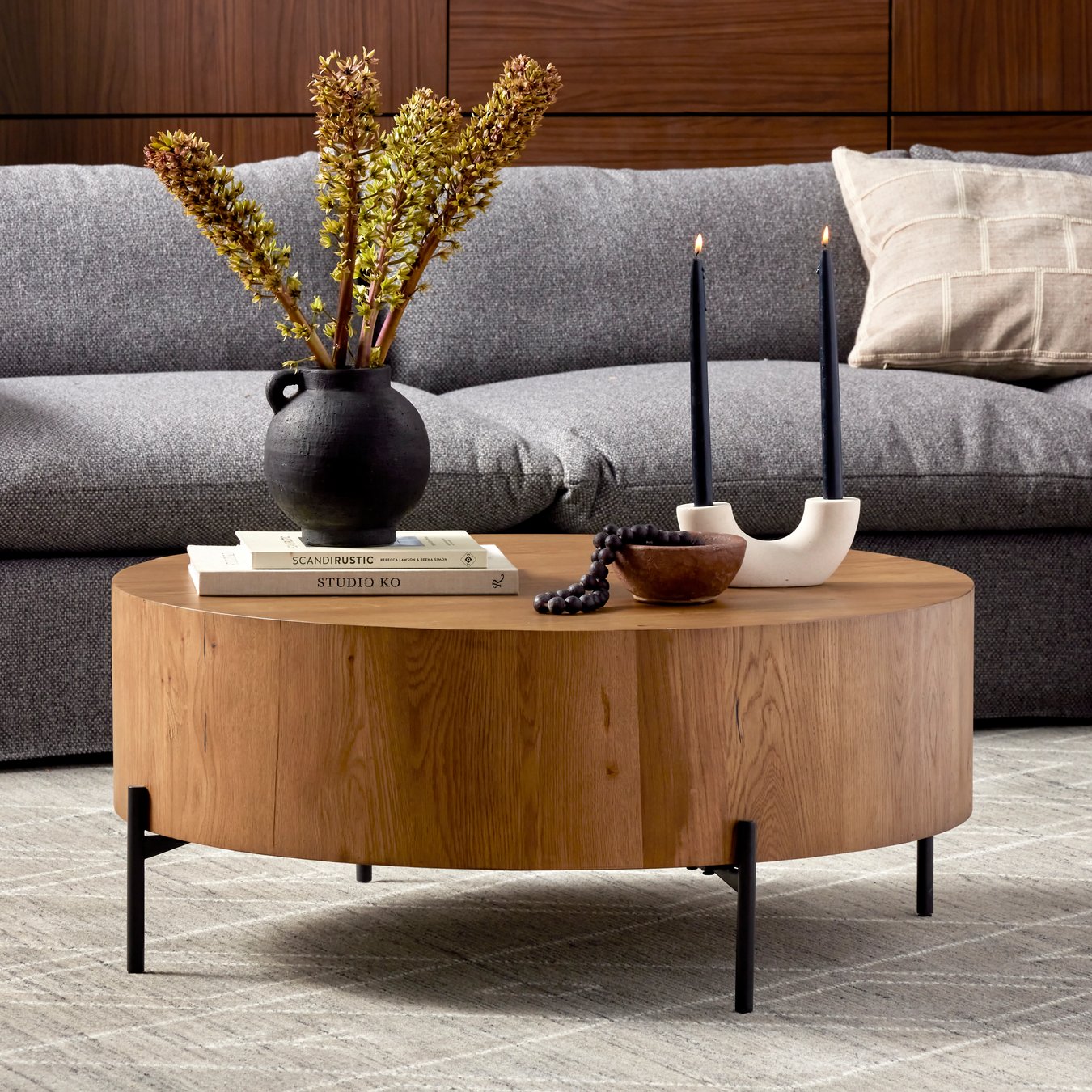 Four Hands Eaton Drum Coffee Table | Layla Grayce