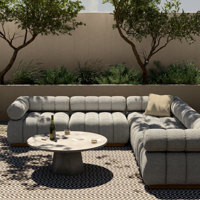 Roma Outdoor 5PC Sectional - Thumbnail 4