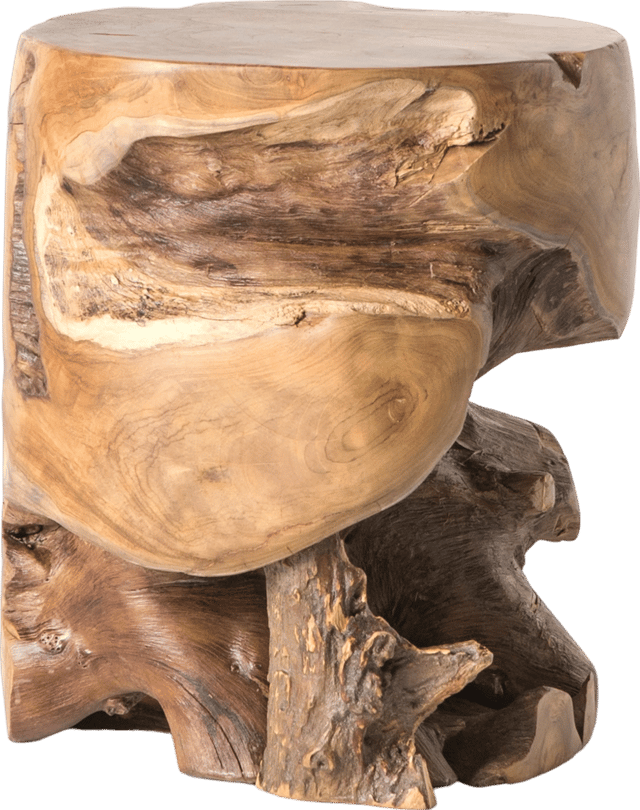 Four Hands Grass Roots Teak Stool