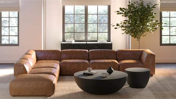 Layla Grayce Essentials Drum Coffee Table - Thumbnail 3