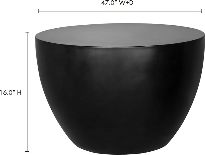 Layla Grayce Essentials Drum Coffee Table - Thumbnail 4