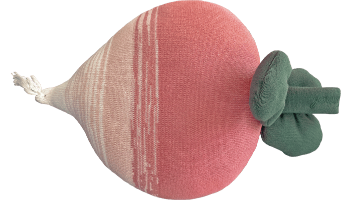 Ramona the Radish Knitted Cushion - Thumbnail 3