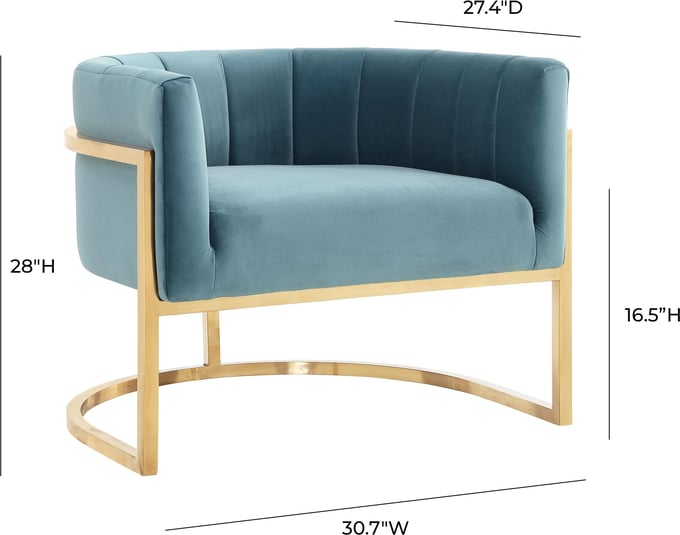 Gold Base Margot Chair - Thumbnail 3