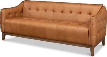 Sarreid Ltd. Isaac Leather Sofa