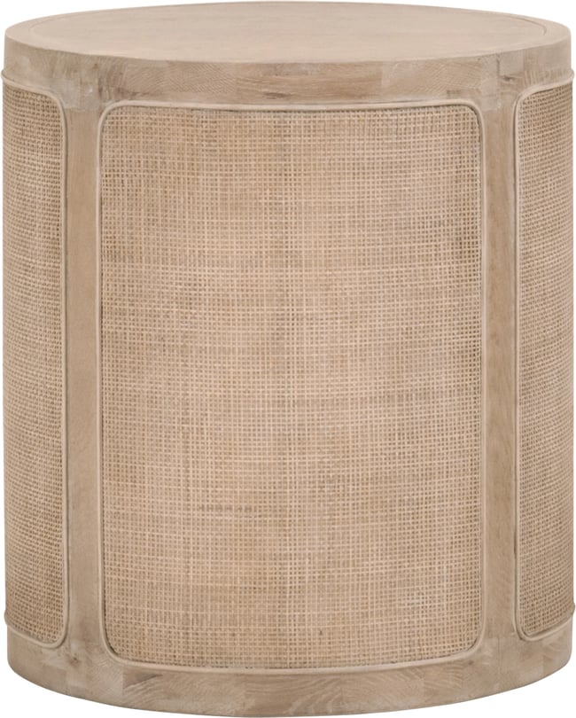 Essentials For Living Cane Wood End Table