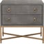 Gray Shagreen, Brushed Gold
