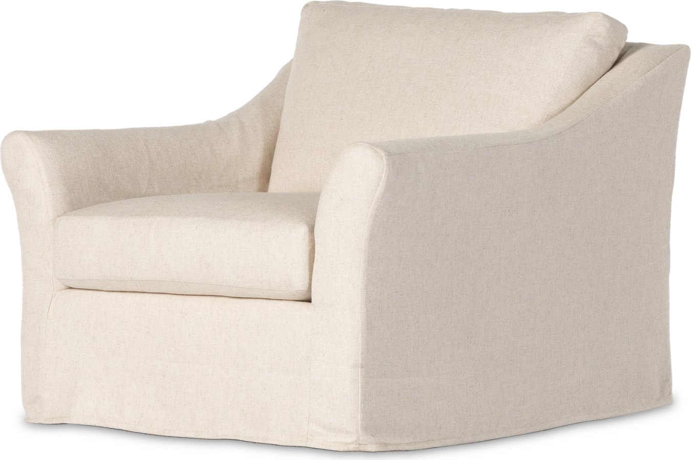 Swivel slipcover chair hotsell