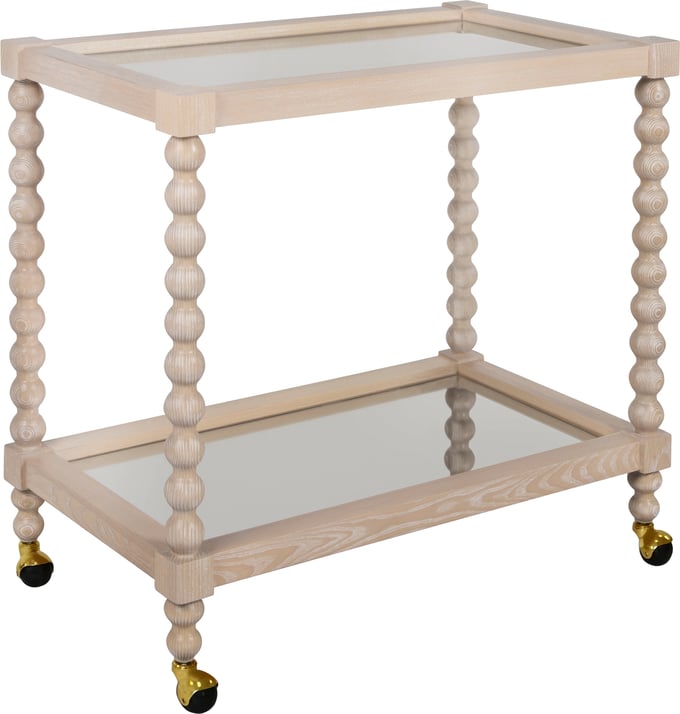 Worlds Away Isadore Bar Cart - Thumbnail 2