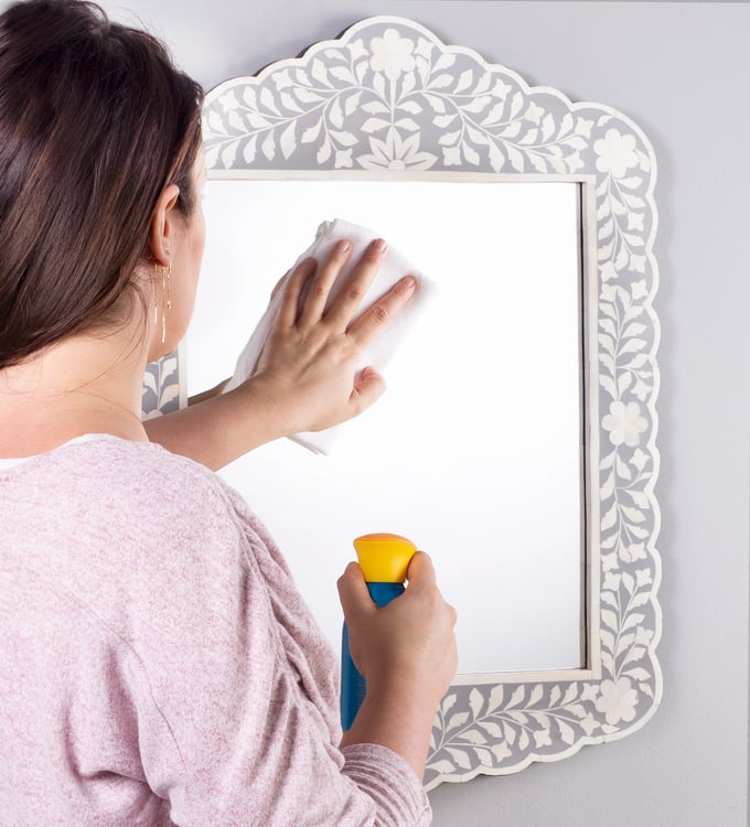 Layla Grayce Essentials Chelsea Bone Inlay Mirror - Thumbnail 4