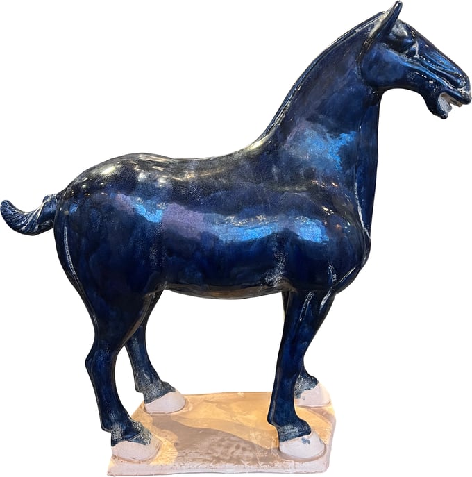 Blue Glazed Tang Horse Statue Blue Glazed Tang Horse Statue