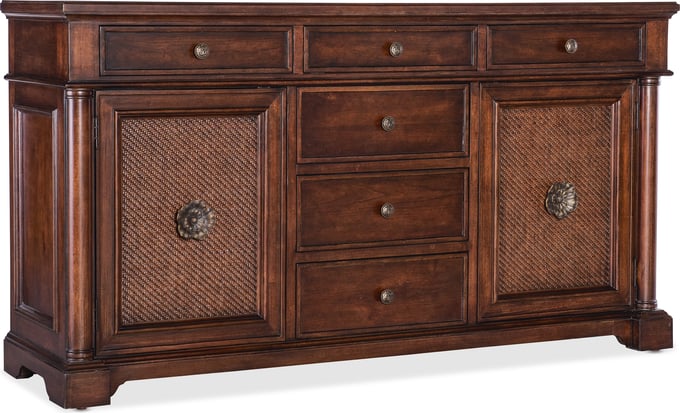 Hooker Furniture Charleston Two Door-Six Drawer Buffet | Layla Grayce