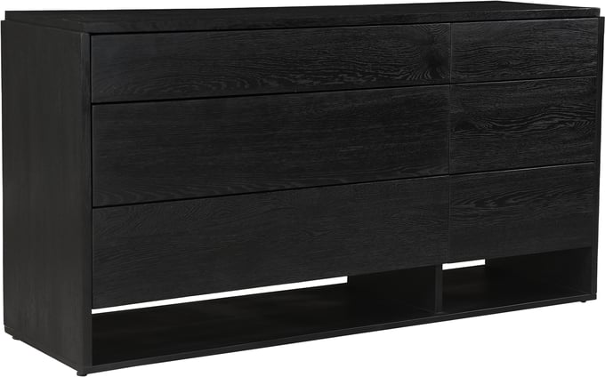 black long dresser
