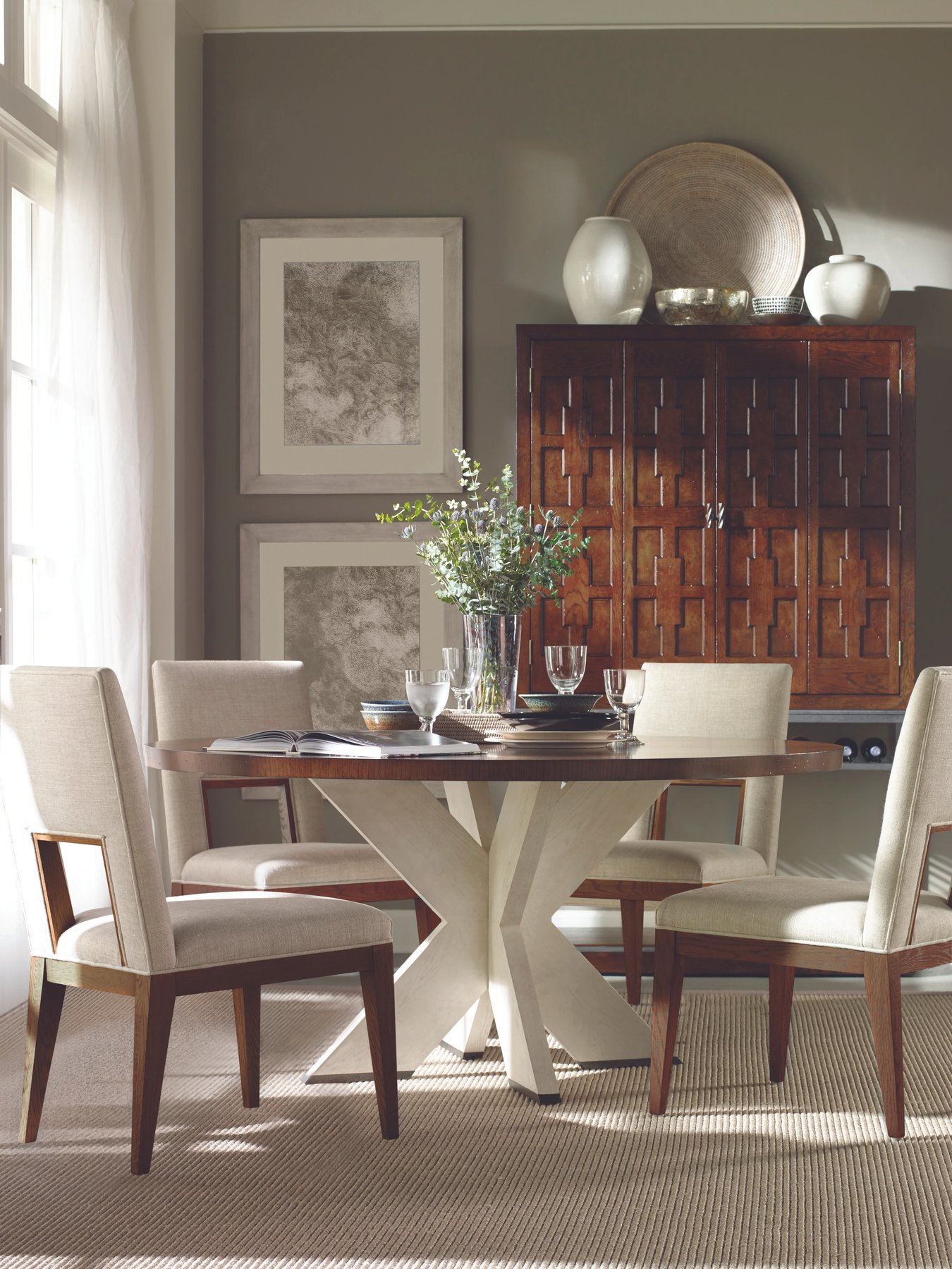 Century Furniture Kendall Oak Side Chair | Layla Grayce