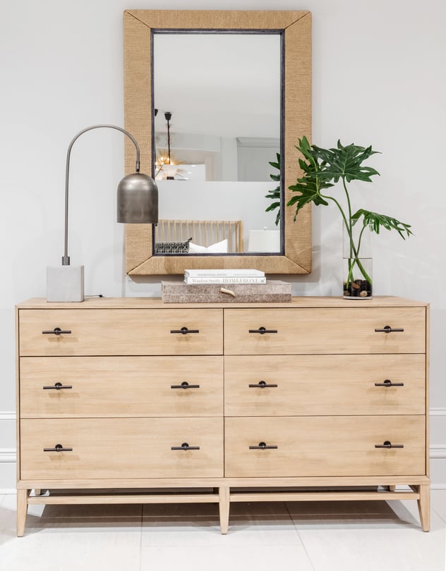Natural light cheap wood dresser
