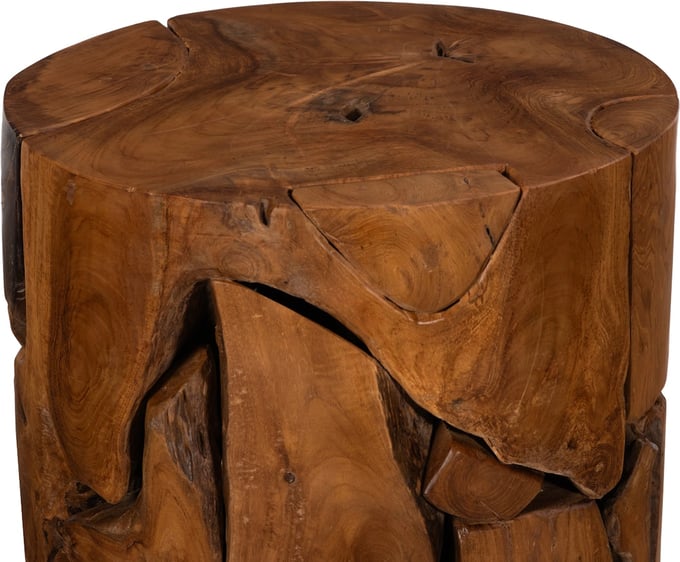 Phillips Collection Teak Slice Stool - Thumbnail 2