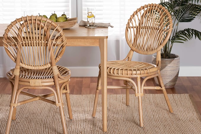 Wicker bohemian chair best sale