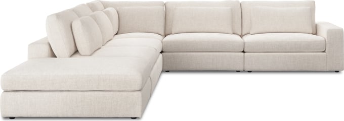Bloor 5-Piece Sectional with Ottoman - Thumbnail 2