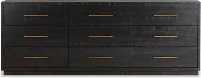 Four Hands Suki 9 Drawer Dresser - Burnished Black Four Hands Suki 9 Drawer Dresser - Burnished Black