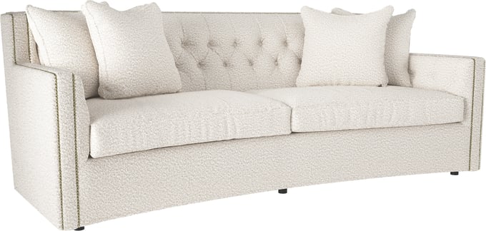 Candace Fabric Sofa - Color: Grey Velvet