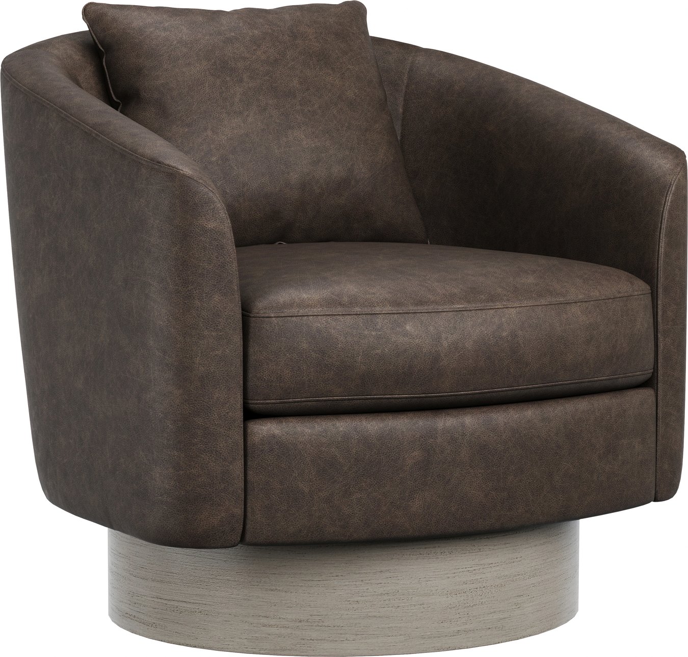 Bernhardt Camino Leather Swivel Chair Layla Grayce