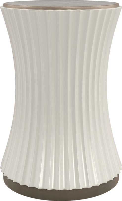 Sculptural White Modern Armchair, Caracole Valentina