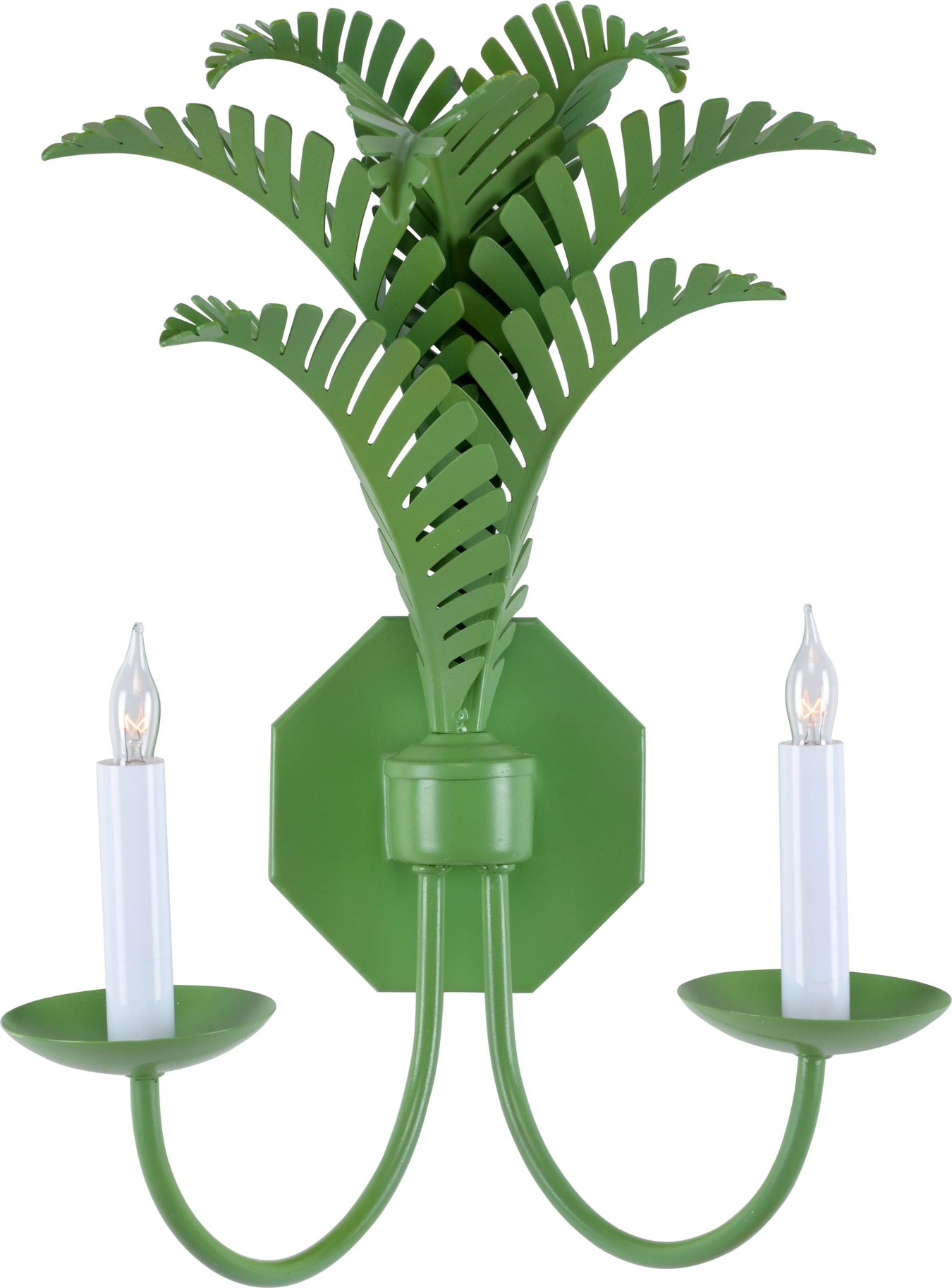 Royal Palm Sconce - Green - Thumbnail 3