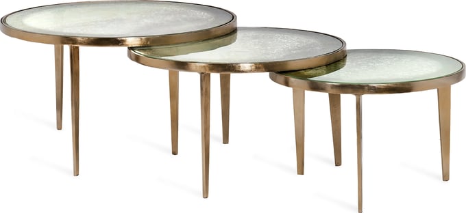 Interlude Home Jan Circular Bunching Tables - Thumbnail 2