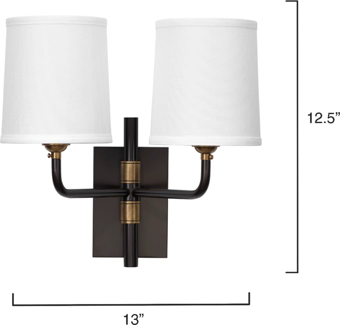 Jamie Young Lawton Double Arm Wall Sconce - Thumbnail 2