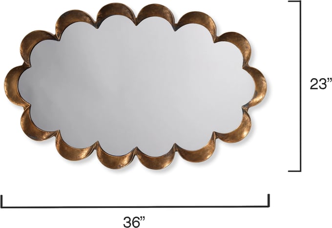 Jamie Young Scalloped Mirror - Thumbnail 2