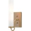 Antique Brass, Opaque Glass