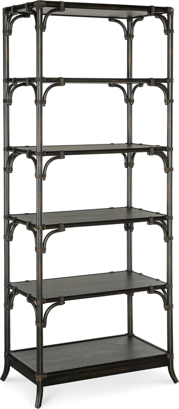 Hooker Furniture Retreat Pole Rattan Bookcase | Layla Grayce
