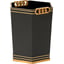 Black, Antique Gold Leaf
