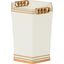 White, Antique Gold Leaf