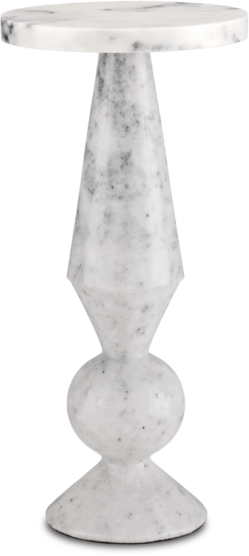 Currey and Company Quince Marble Accent Table